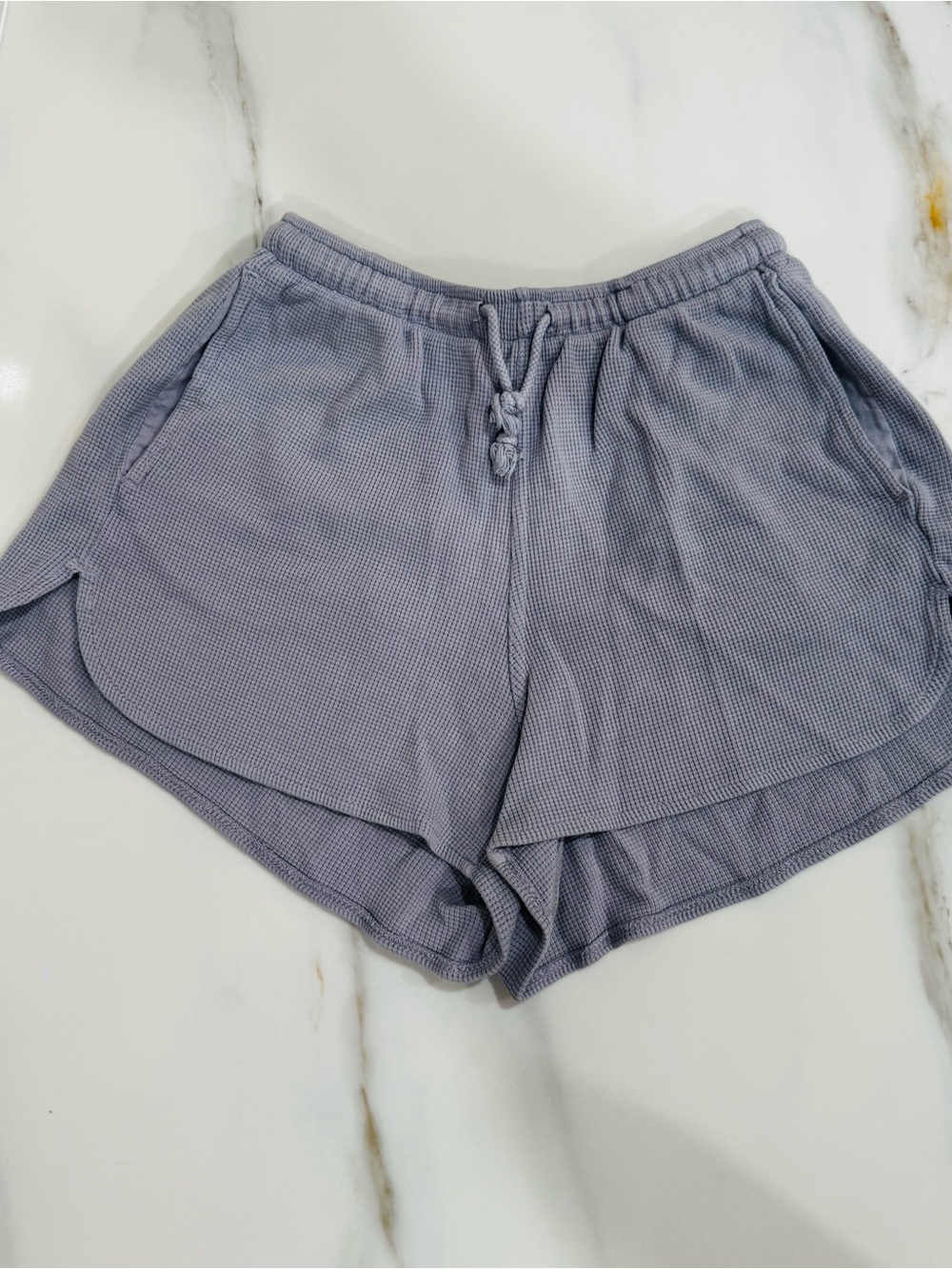 Brandy Melville Lavender Waffle Knit Athletic Shorts